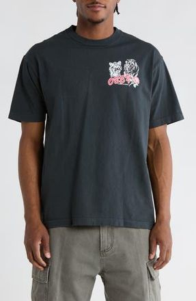 Obey Unite & Fight Graphic T-Shirt in Pigment True Vintage Black at Nordstrom Rack, Size X-Small