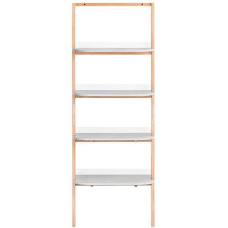 SoBuy Sobuy Estante Escalera, Biblioteca De 4 Niveles, Estante De Almacenamiento, Mueble De Almacenamiento De Pie, Biblioteca De Pared, Para Oficina, Sal&oacute;n,