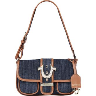 True Religion Double Pocket Denim Satchel in Dark Denim at Nordstrom Rack