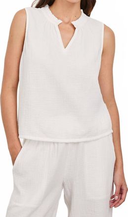 Rails Christy V Neck Top In White