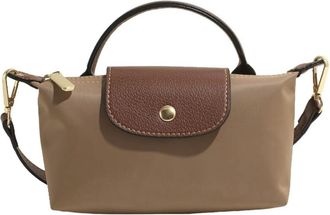 Generic Womens Mini Nylon Crossbody Bag, Tan, Casual