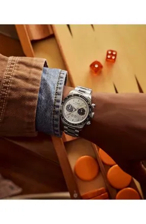 Timex Waterbury Heritage Chronograph Bracelet Watch, 39mm in Stainless Steel at Nordstrom