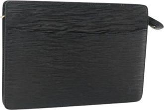 Louis Vuitton Pre-owned Clutches, female, Black, Size: ONE SIZE Pre-owned Epi Leather Clutch