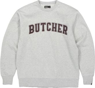 Butcher of Blue Butcher Crew - Heren - Sweatshirts & Hoodies - Grijs - Maat: L Katoen