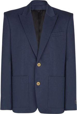 Balmain Hombre, Chaquetas, Azul, Talla: XL