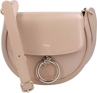 Chlo&eacute; Beige Calfskin Leather Arlene S Shoulder Bag, Never Carried (Authentic Pre-Loved)