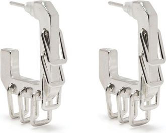 Zadig&Voltaire multi-hoop drop earrings - women - Metal - One Size - Silver