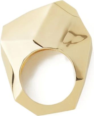 Lanvin Anello geometrico - Oro