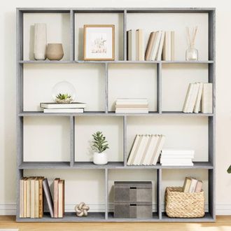 Berkfield Home Book Cabinet Grey Sonoma 132x29x141.5 cm Engineered Wood