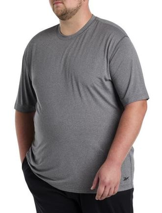 Reebok Big & Tall Speedwick Short Sleeve Base Layer Top in Granite Heather at Nordstrom, Size Xxx-Large S