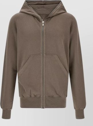 Rick Owens cotton hooded zip jacket