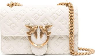 Pinko mini Love One shoulder bag - women - Calf Leather - One Size - Neutrals