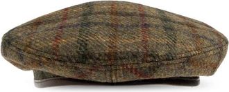 Dsquared2 Checked Pattern Beret - Dames - Hoeden - Groen - M - Katoen - Accessoires