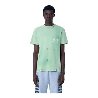 Gallery Dept. T-Shirts, male, Green, Size: 2XL Logo Motif T-Shirt