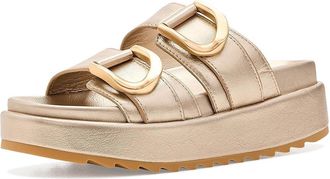 J/Slides Sierra Womens Dress Sandals Champagne : 8.5 M, Leather