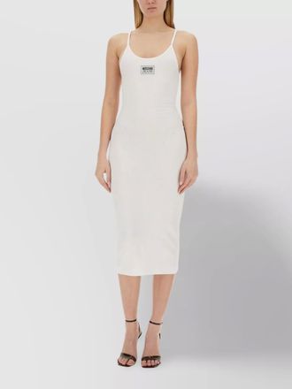 Moschino ribbed midi dress