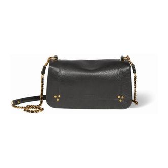 Jerome Dreyfuss Tassen, Dames, Zwart, ONE Size, Katoen, Omkeerbare leren schoudertas met verstelbare ketting