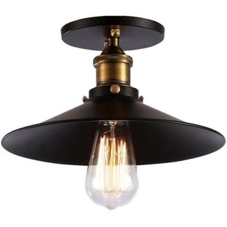 OEM L&aacute;mpara De Techo Industrial Vintage De Hierro De 30 Cm - L&aacute;mpara De Techo Retro Para Pasillo, Bar, Dormitorio - Acabado De Pintura Tradicional Hornead