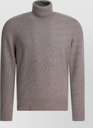 Brunello Cucinelli turtleneck long sleeve knitwear with ribbed cuffs and hem