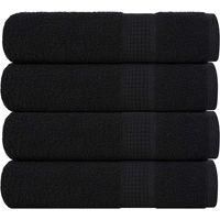 OEM Servilletas Frogn, Juego De 4, Negras, 50x100 Cm, 360 G/m&sup2; - Crezuo