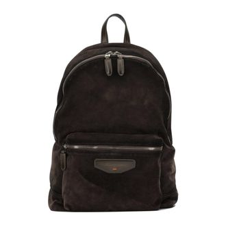 Santoni Mochila casual de ante - Bags - unisex - Marr&oacute;n - ONE SIZE