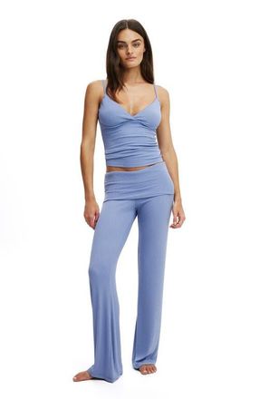 Cotton On Womens Airy Soft Roll Waist Pant in Daydream Blue at Nordstrom, Size Medium