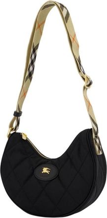 Burberry Womens Ll Horseshoe Crossbody Bag Black Synthetic