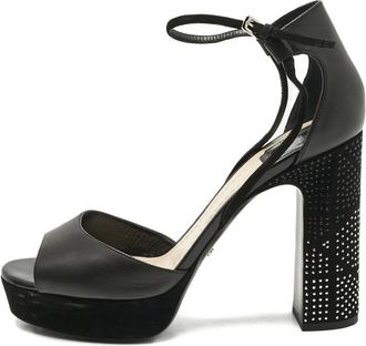 Dior Sandali Rainbow Stellar con tacco largo - Nero