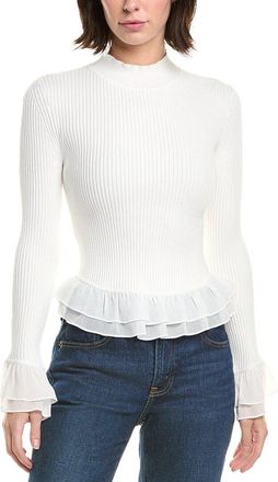 Milly Ruffle Knit Top