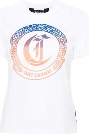 Just Cavalli T-shirts en Polos - Dames - T-shirts - Wit - 2XS - Tops