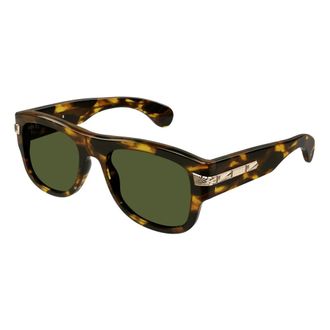 Gucci Stijlvolle Zonnebril - Heren - Zonnebrillen - Bruin - 54 MM - Accessoires