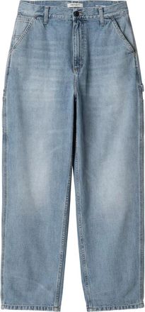 Carhartt Work in Progress Carhartt Wip, Loose-fit Jeans, male, Blue, Size: XS W Brandon Single Knee Pants