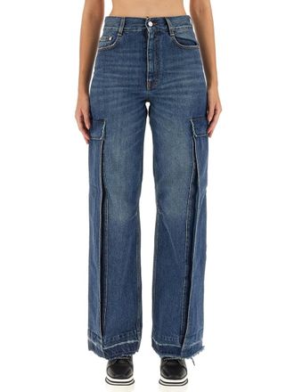 Stella McCartney Polyester Blend Cargo Pants - Blue