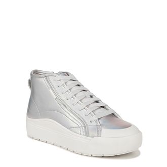 Dr. Scholls Womens Time Off Hi2 Sneaker, Silver Grey Metallic Foil, 5.5 UK