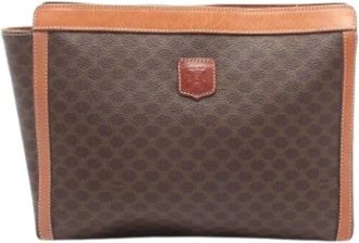 Celine Pre-owned Clutches, female, Brown, Size: ONE SIZE Pre-owned Canvas Clutch