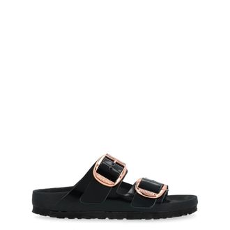 Birkenstock Arizona Big Buckle Narrow Fit - Dames - Sandalen - Zwart - 40 EU - Leer - Schoenen