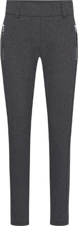 Raffaello Rossi Sportieve Slim Fit Elastische Stoffen Broek - Dames - Slim Fit Broeken - Grijs - 2XL - Broeken