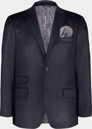Robert Graham Mens Colden Velvet Houndstooth Blazer