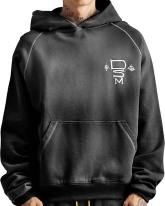Diet Starts Monday Contrast Stitch Hoodie In Vintage Black