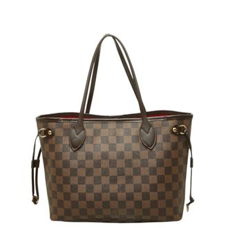 Louis Vuitton Brown Pvc Leather Handbag Tote Bag (Pre-Owned)