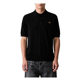 Fred Perry Camicia Lavorata Cotone a Fibra Lunga - - Tops - Uomo - Nero - M