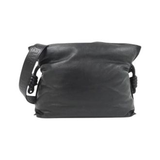Loewe Pre-owned Leren Schoudertas - Dames - Pre-owned - Zwart - Maat: ONE Size Leer
