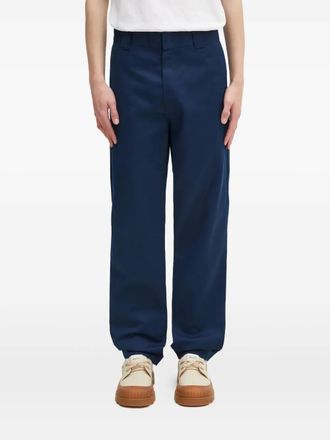 Carhartt Work in Progress logo-patch trousers - men - Polyester/Cotton - 29 - Blue