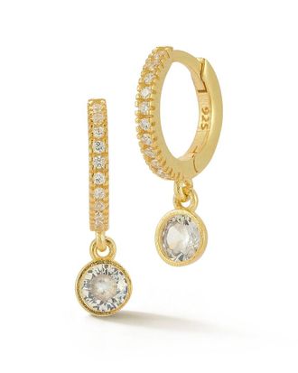 Glaze Jewelry 14K Over Silver Cz Earrings