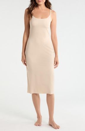 Nordstrom Invisible Edge Slip in Beige Smoke at Nordstrom, Size X-Large