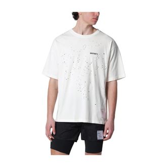 SATISFY Satisfy - MothTech T-Shirt - Heren - Sport - Beige - Maat: M Katoen