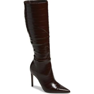 Steve Madden Nitro Knee High Boot in Brown Eel at Nordstrom Rack, Size 6.5