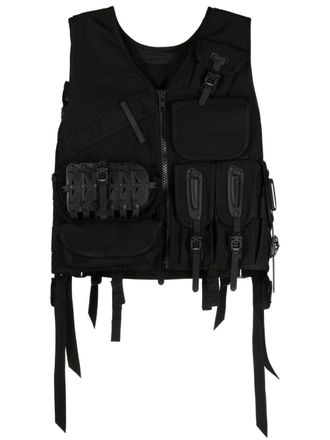 Junya Watanabe Gilet con scollo a V - Nero