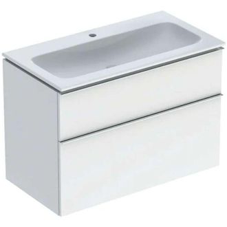 Keramag Keramag - Geberit Icon Set Mueble Lavabo Con Mueble Bajo Lavabo, 2 Cajones
