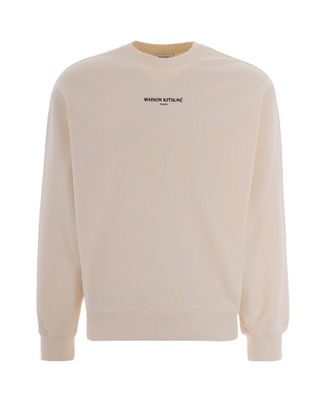 Maison Kitsun&eacute; Maison Paris Comfort Sweatshirt in Beige